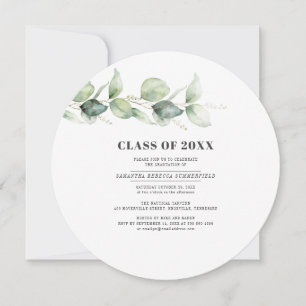 Invitation Eucalyptus Grad 2022 Succulent Graduation Party