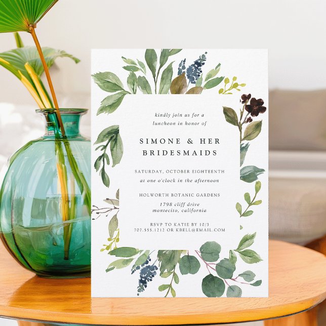 Invitation Eucalyptus Grove Bridesservatrices Déjeuner Invita (Créateur téléchargé)