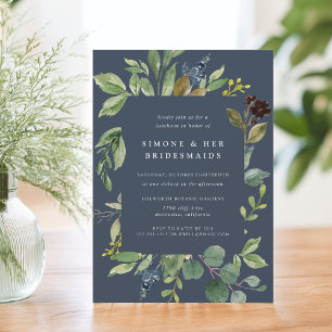 Invitation Eucalyptus Grove Bridesservatrices Déjeuner Invita