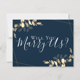 Invitation Eucalyptus Mariez-Nous Serez-Vous Notre Célébrant