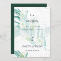 Eucalyptus moderne Feuille mariage vert invite