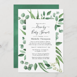 Invitation Eucalyptus Promenade de verdure par la nuptiale ou