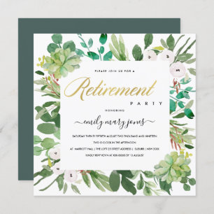 INVITATION EUCALYPTUS SUCCULENT FOLIAGE RETRAITE EN COULEUR D