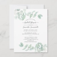 Eucalyptus Verdure Script Fête des mariées botaniq