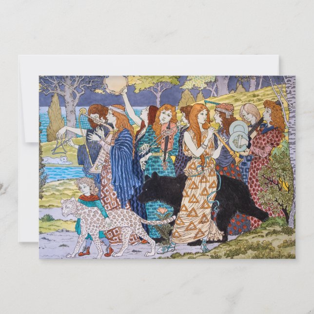 Invitation Eugene Grasset - Panneau décoratif Harmony (Devant)