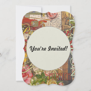 Invitation Europe Travel Vintage