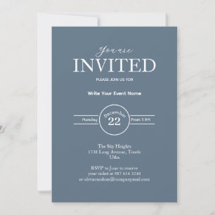 Invitation Événement commercial minimal