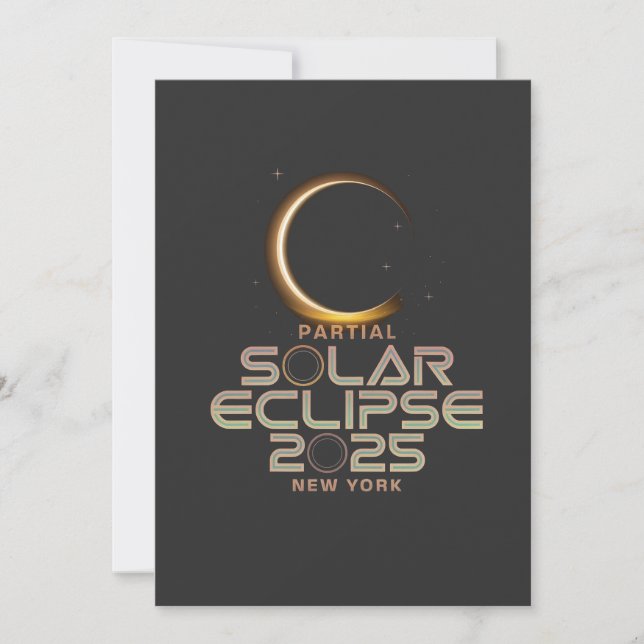 Invitation Événement d'astronomie partielle d'Eclipse solaire (Devant)