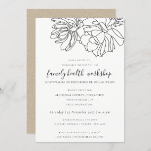 INVITATION ÉVÉNEMENT D'ATELIER SUCCULENT DESERT CACTI DESWING