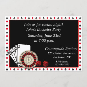 Invitation Événement de casino