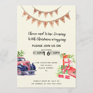 Invitation Événement de collecteur de fonds de vin et de