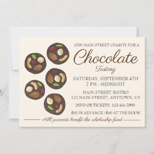 Invitation Événement de fabrication de chocolat Mendiants à l