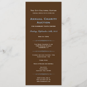 Invitation Événement de gala d'affaires Espresso blue