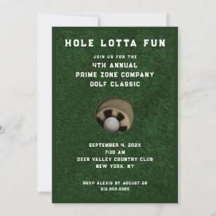 Invitation Événement de golf