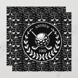 Invitation Événement de golf élégant