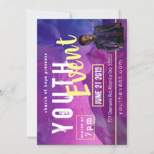 Invitation Événement de la jeunesse d'église