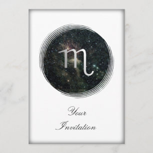 Invitation Événement de partie d'univers de signe d'étoile de