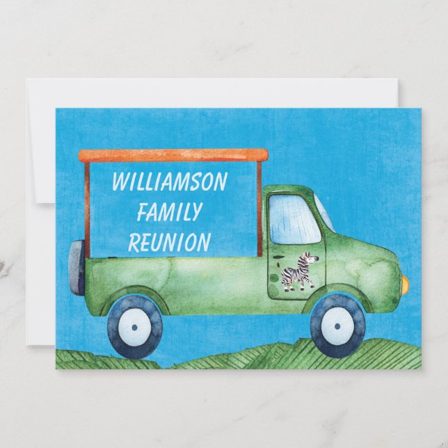 Invitation Événement de pique-nique de la Réunion de famille (Devant)