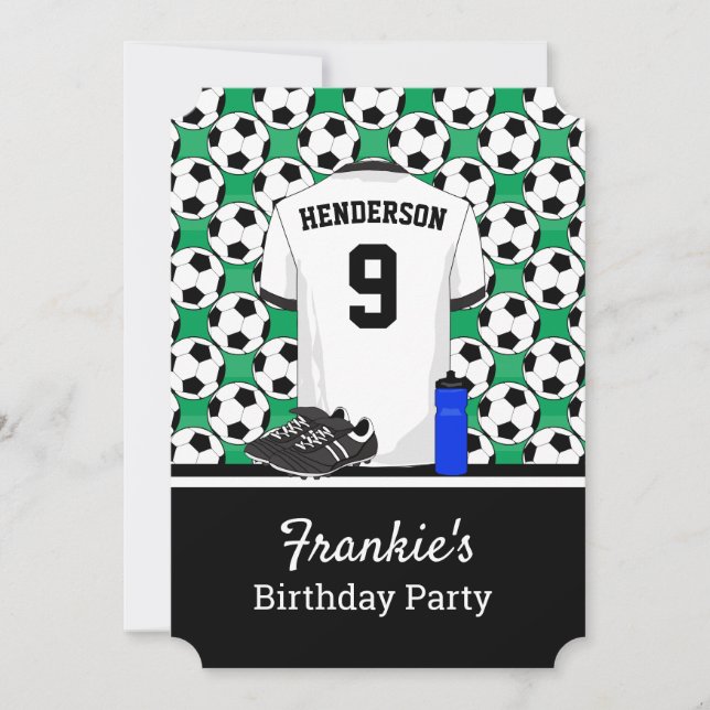 Invitation Événement de soccer pour jeunes juniors BKW (Devant)