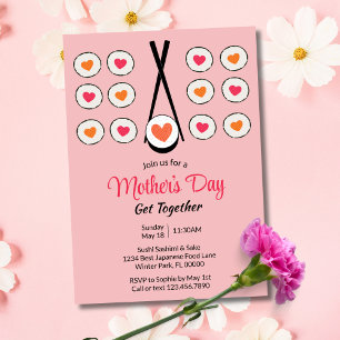 Invitation Événement de sushi pour la fête des mères