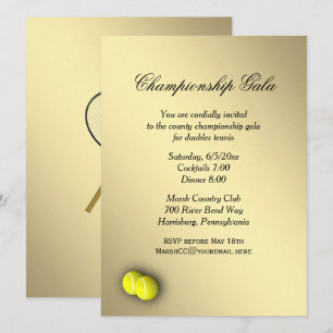 Invitation Événement de tennis