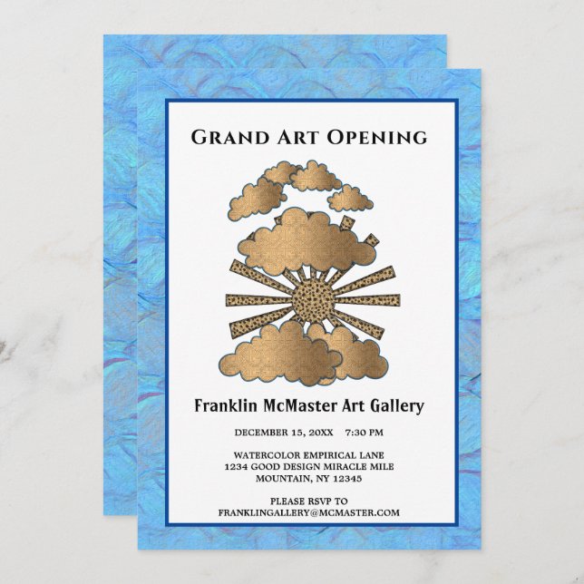 Invitation Événement d'entreprise personnalisé (Devant / Derrière)