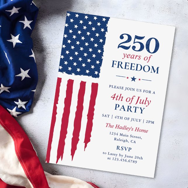 Invitation Événement du 250e anniversaire de l'Amérique (Créateur téléchargé)