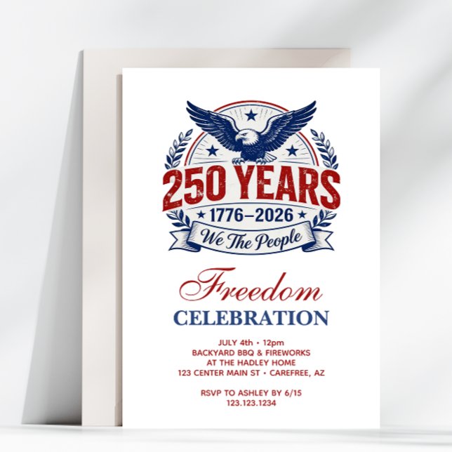 Invitation Événement du 250e anniversaire de l'Amérique (Créateur téléchargé)