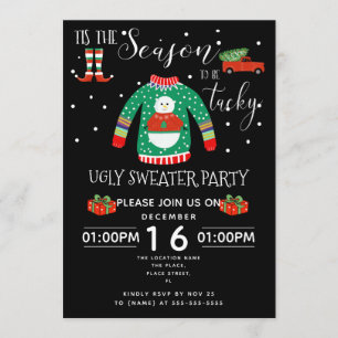 Invitation Événement laid de collecteur de fonds de partie de