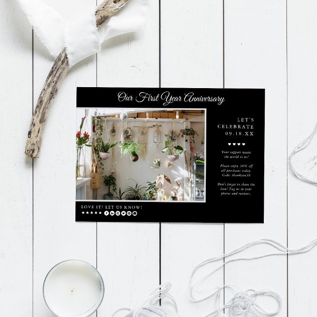 Invitation Événement professionnel | Photo minimaliste modern (Créateur téléchargé)