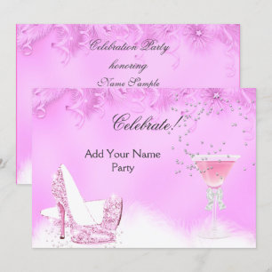 Invitation Événement quelconque Margarita Rose Talons Hauts F