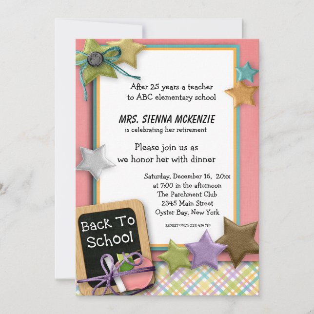 Invitation Événement scolaire (Devant)