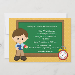 Invitation Événement scolaire * choisir la couleur de fond