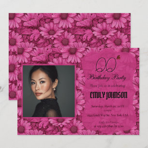 Invitation Événement surprise d'anniversaire de la mignonne D