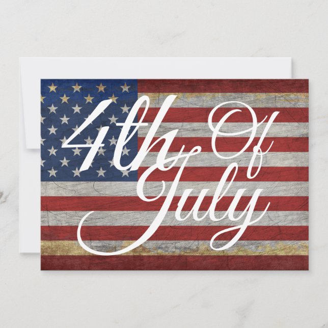 Invitation Événements du 4 juillet Célébration de la fête de  (Devant)