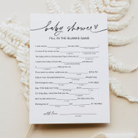 EVERLEIGH Baby shower Libs, Remplir dans le jeu vi