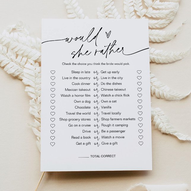 Invitation EVERLEIGH préférerait-elle Fête des mariées Game C (Créateur téléchargé)