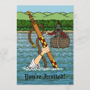 Invitation Excalibur et Arthur