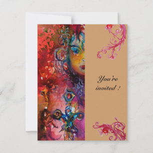 Invitation EXCALIBUR, rose rouge vif