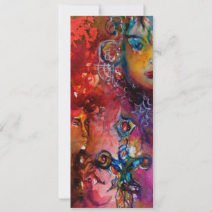 Invitation EXCALIBUR, rouge vif, noir