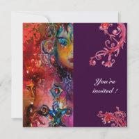 EXCALIBUR rouge vif pourpre fuchsia bleu jaune