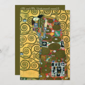 Invitation Exécution (L'Embrace) par Gustav Klimt Mariage (Devant / Derrière)