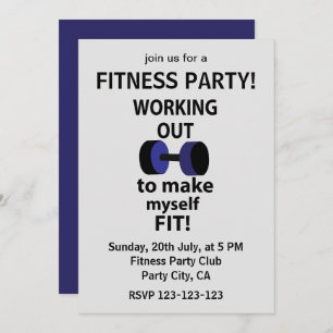 Invitation Exercice Poids de l'entraînement