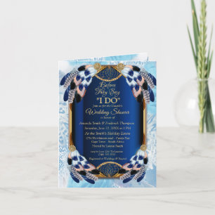 Invitation Exotic Blue Dream Catcher Couple Douche
