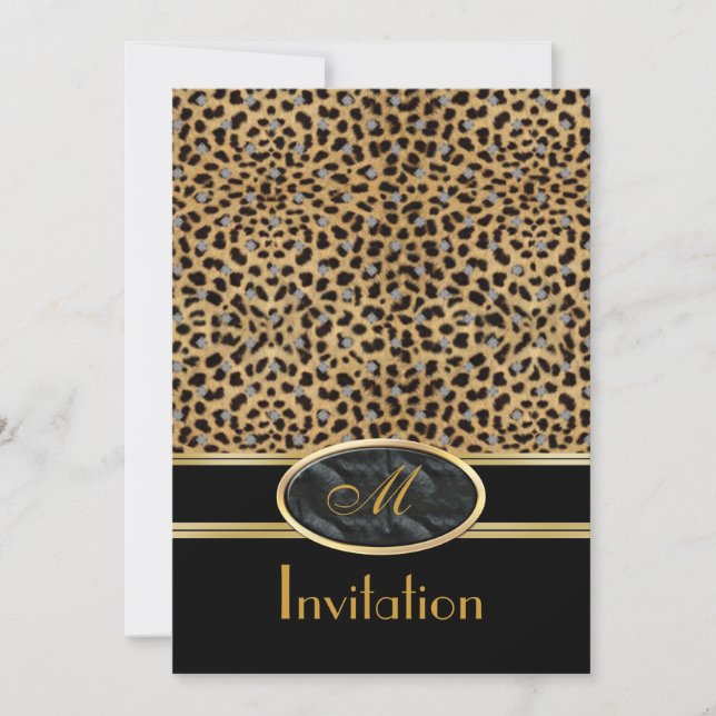 Invitation Exotic Prints Leopard (Devant)