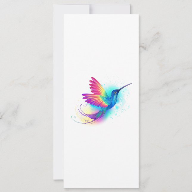 Invitation Exotic Rainbow Hummingbird (Devant)