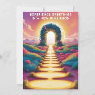Invitation Expérience des salutations dans une nouvelle dimen