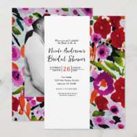 Explosion de couleur vive Fleurs aquarelles encre