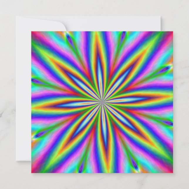 Invitation Explosion de néon (Devant)