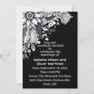 Invitation expression artistique des fleurs de soleil impress
